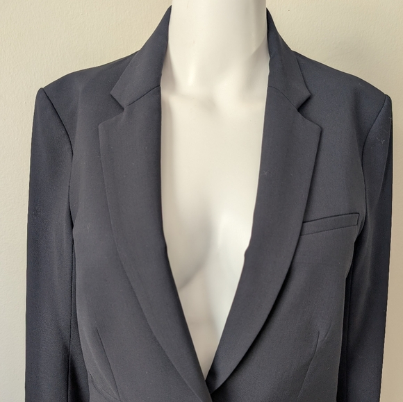 Veronica Beard "Classic Dickey Jacket" Blazer Wool BLUE Size 2 - Picture 10 of 16